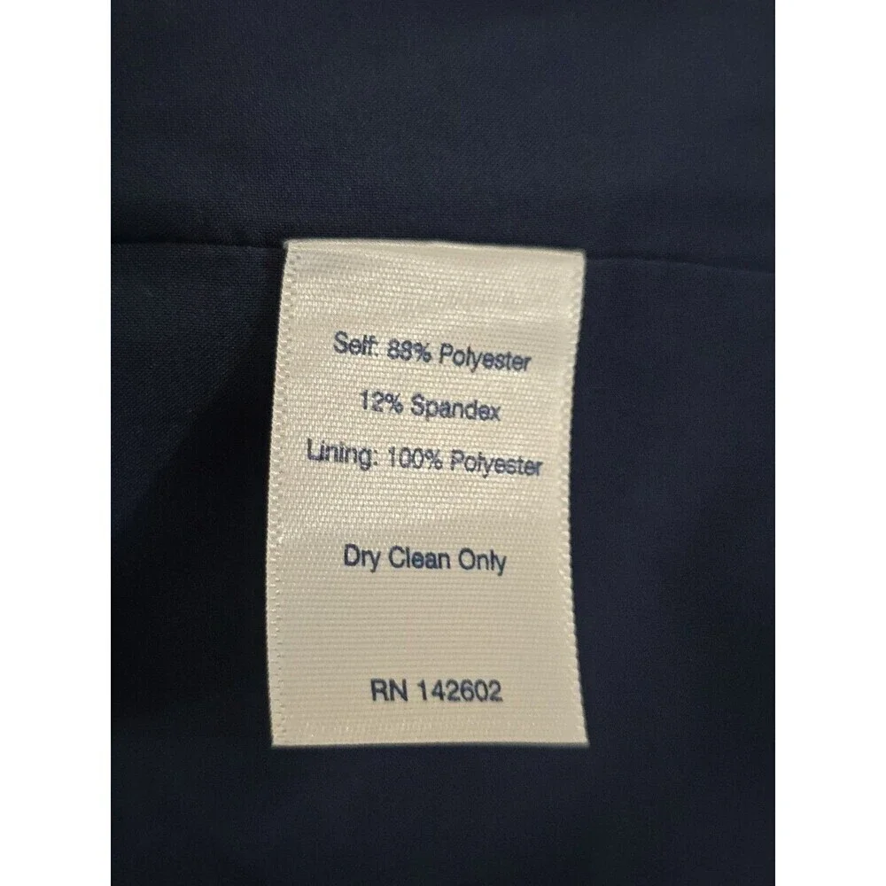 STS Sail to Sable Navy Cowl Neck Sheath Dress Medium Sleeveless Back Button New